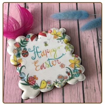 Пряник "Открытка  Happy Easter"